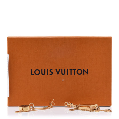 Louis Vuitton Monogram Mini Mismatched Earrings Gold 8 of 8