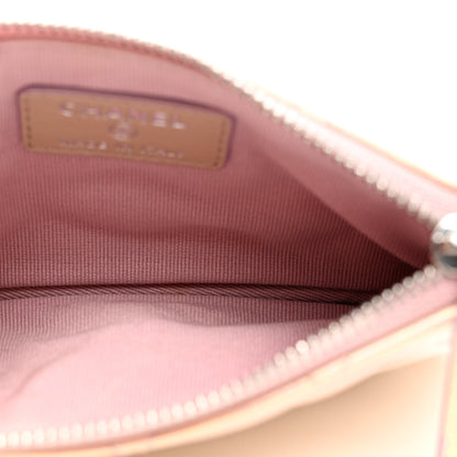 Chanel Iridescent Calfskin Quilted Small Cosmetic Case Pink 5 of 7