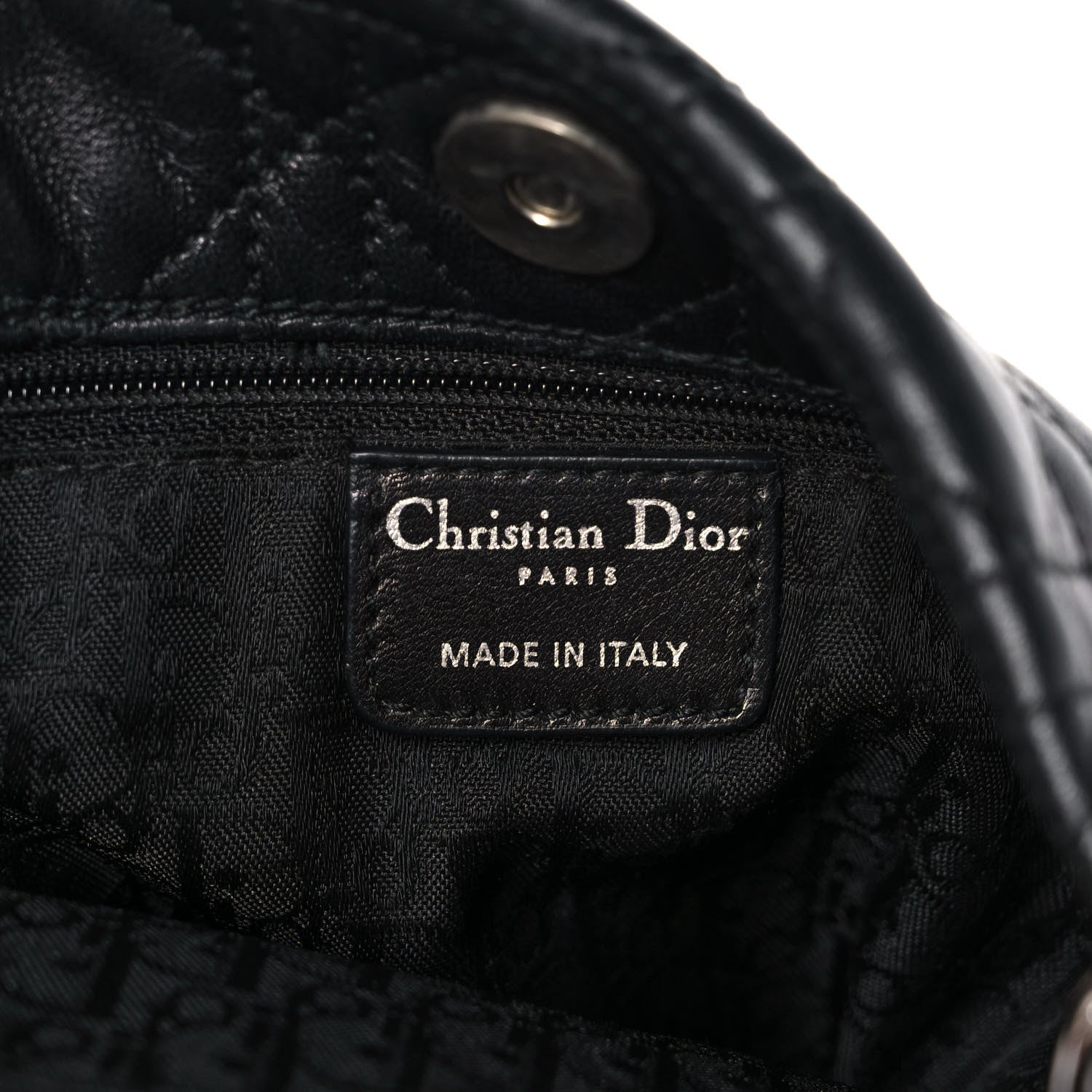 Christian Dior Lambskin Cannage Large Dior Soft Shopping Tote Black 6 of 14