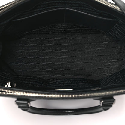 Prada Saffiano Lux Studded Crystal Medium Galleria Double Zip Tote Black 5 of 8