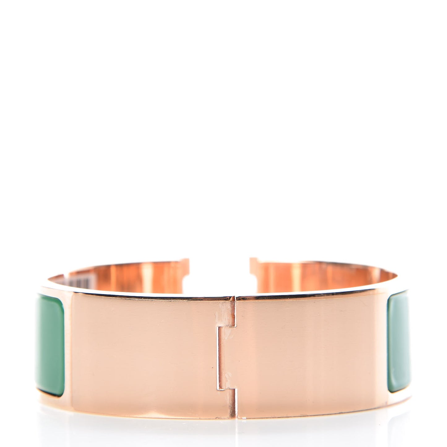 Enamel Wide Clic Clac H Bracelet GM Vert Sapin