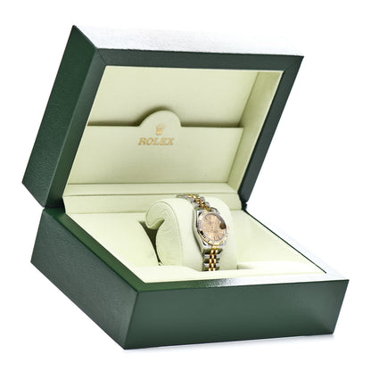 Rolex Stainless Steel 18K Yellow Gold 26mm Oyster Perpetual Datejust Watch Champagne 179173 5 of 5
