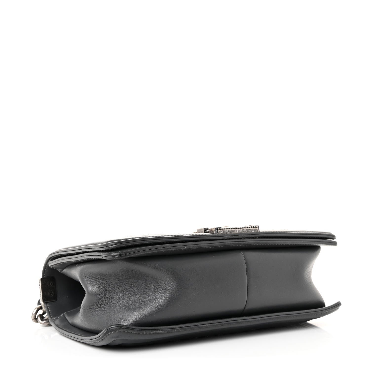 Chanel Tweed Calfskin Medium Boy Flap Grey 4 of 11