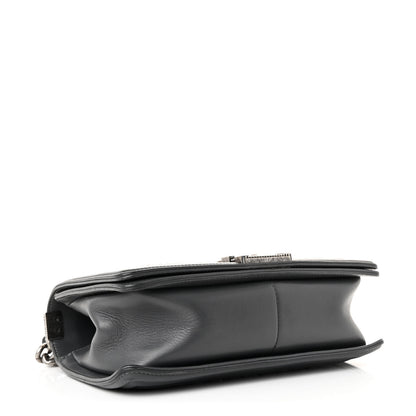 Chanel Tweed Calfskin Medium Boy Flap Grey 4 of 11
