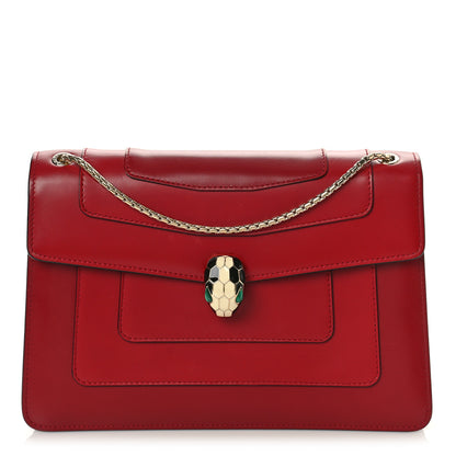 Bulgari Calfskin Serpenti Forever Crossbody Bag Ruby Red 1 of 9