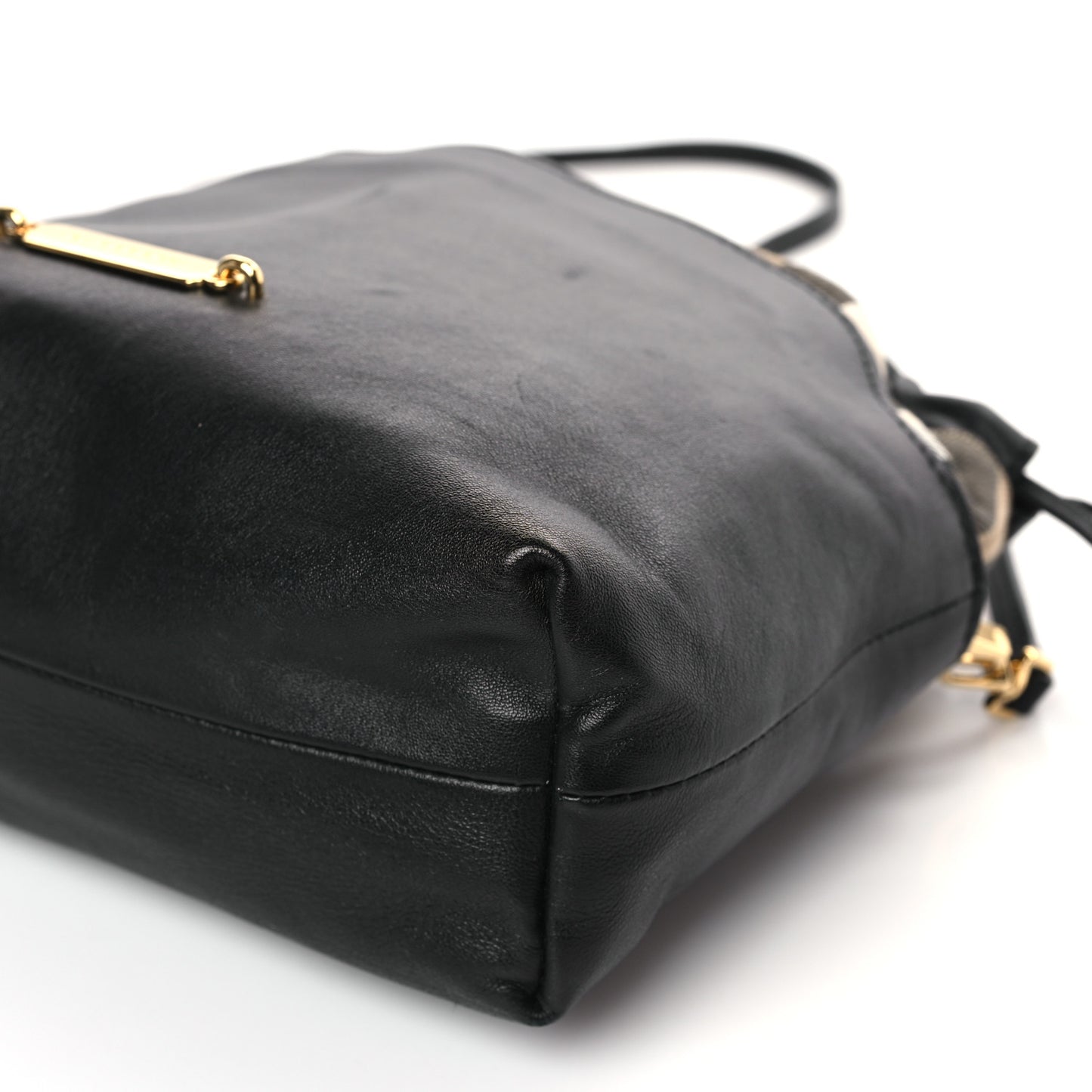 Calfskin House Check Little Crush Black