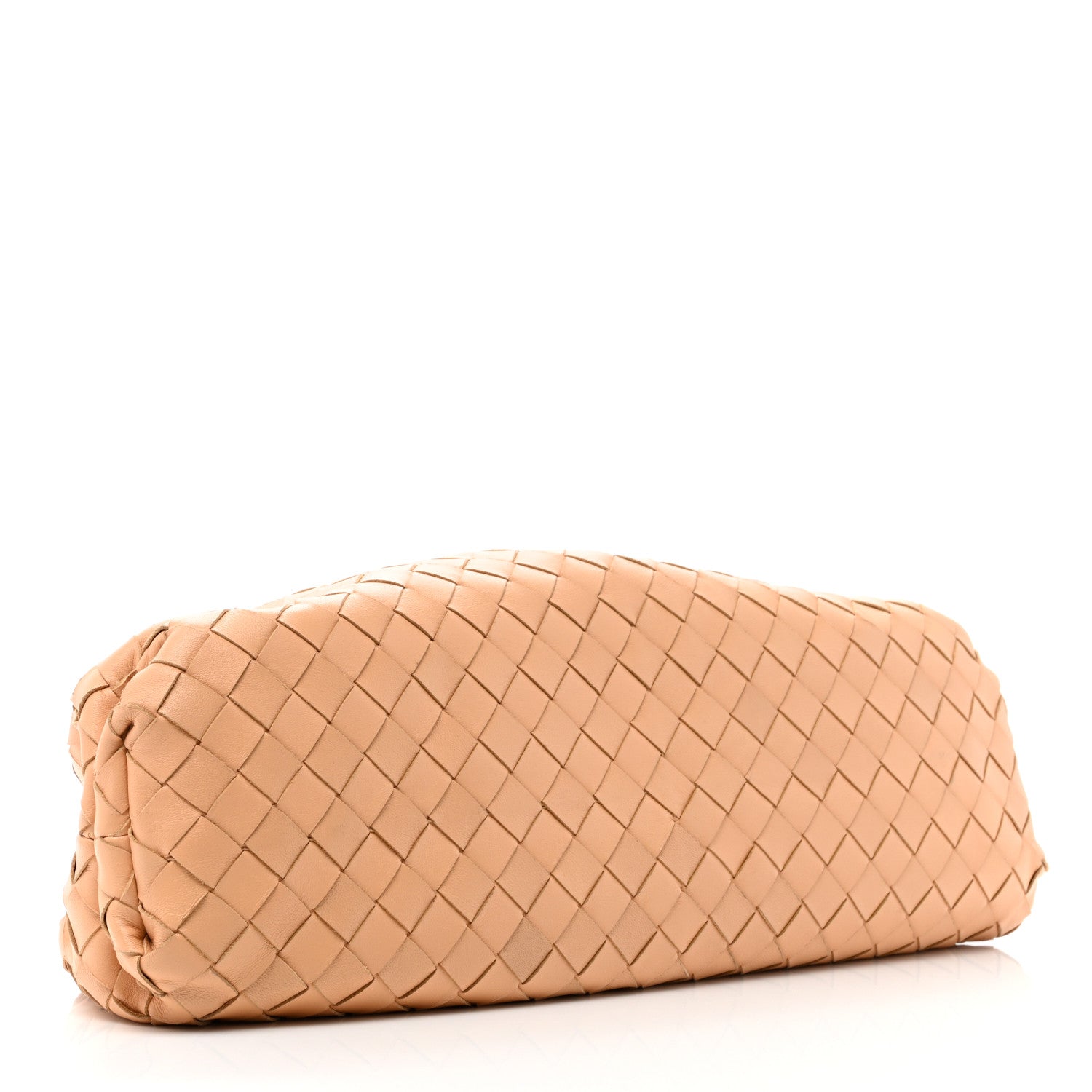 Bottega Veneta Nappa Maxi Intrecciato The Pouch Oversized Clutch Almond 3 of 6