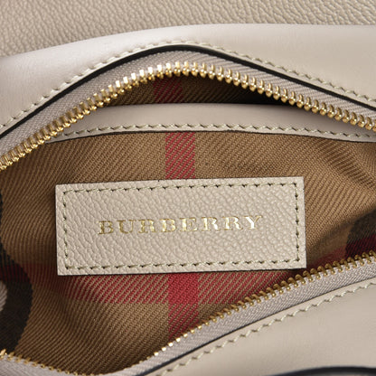Burberry Soft Grain Calfskin Small Buckle Zip Bag Limestone 7 of 8