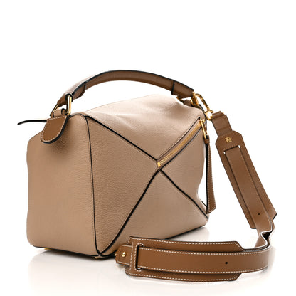 Loewe Calfskin Medium Puzzle Bag Sand Mink 3 of 11