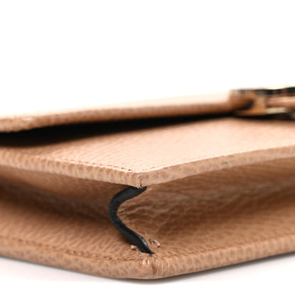 Gucci Dollar Calfskin Interlocking G Chain Wallet Camelia 9 of 11