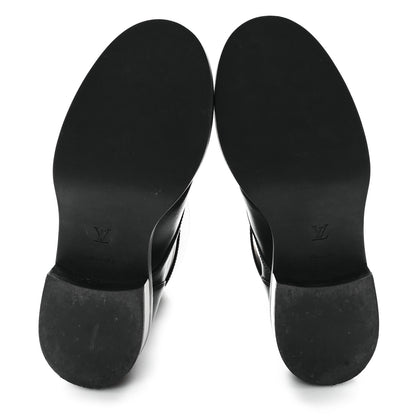 Louis Vuitton Calfskin Wonderland Flat Ranger Boots 37.5 Black 6 of 10