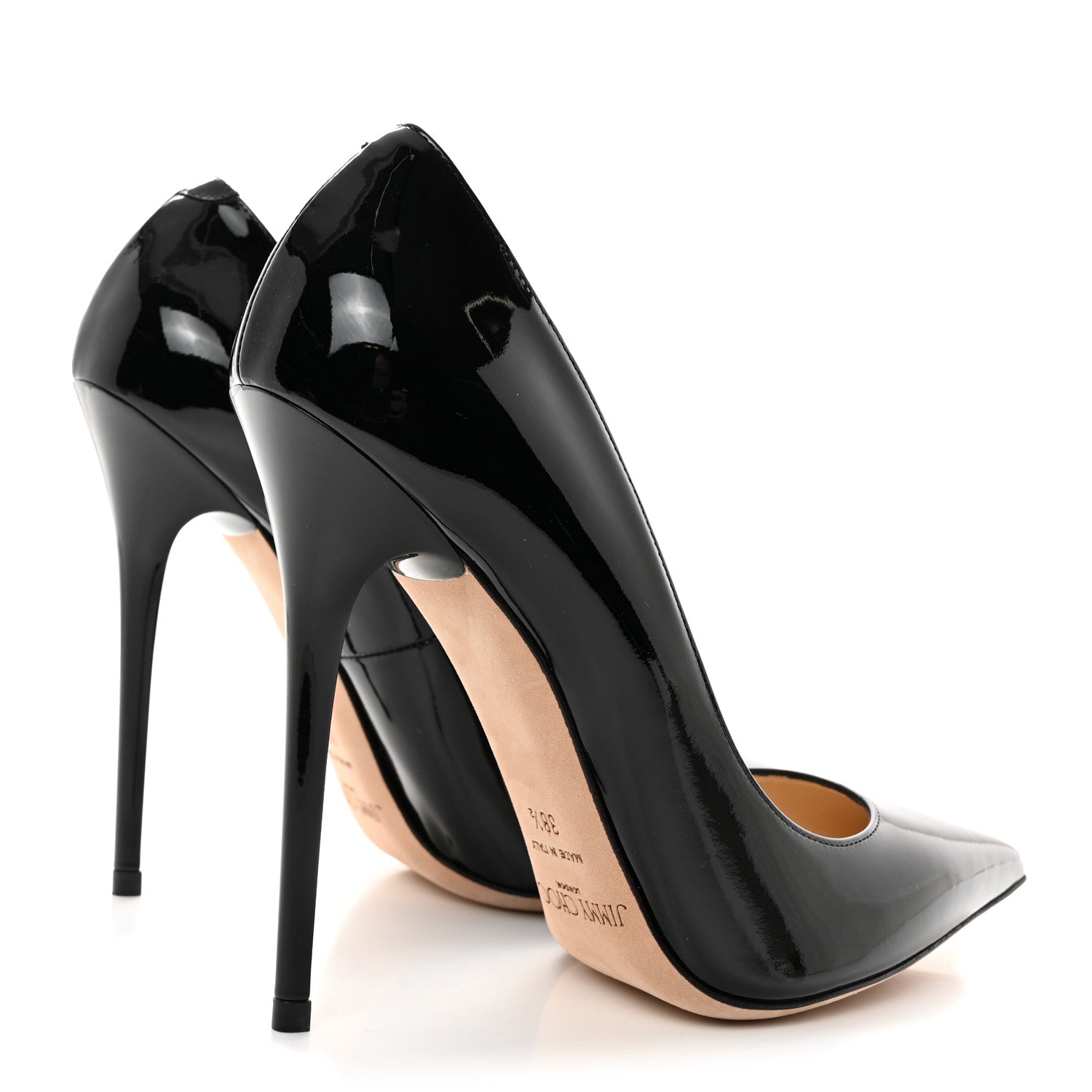 Jimmy Choo Patent Anouk 120 Pumps 38.5 Black 4 of 8
