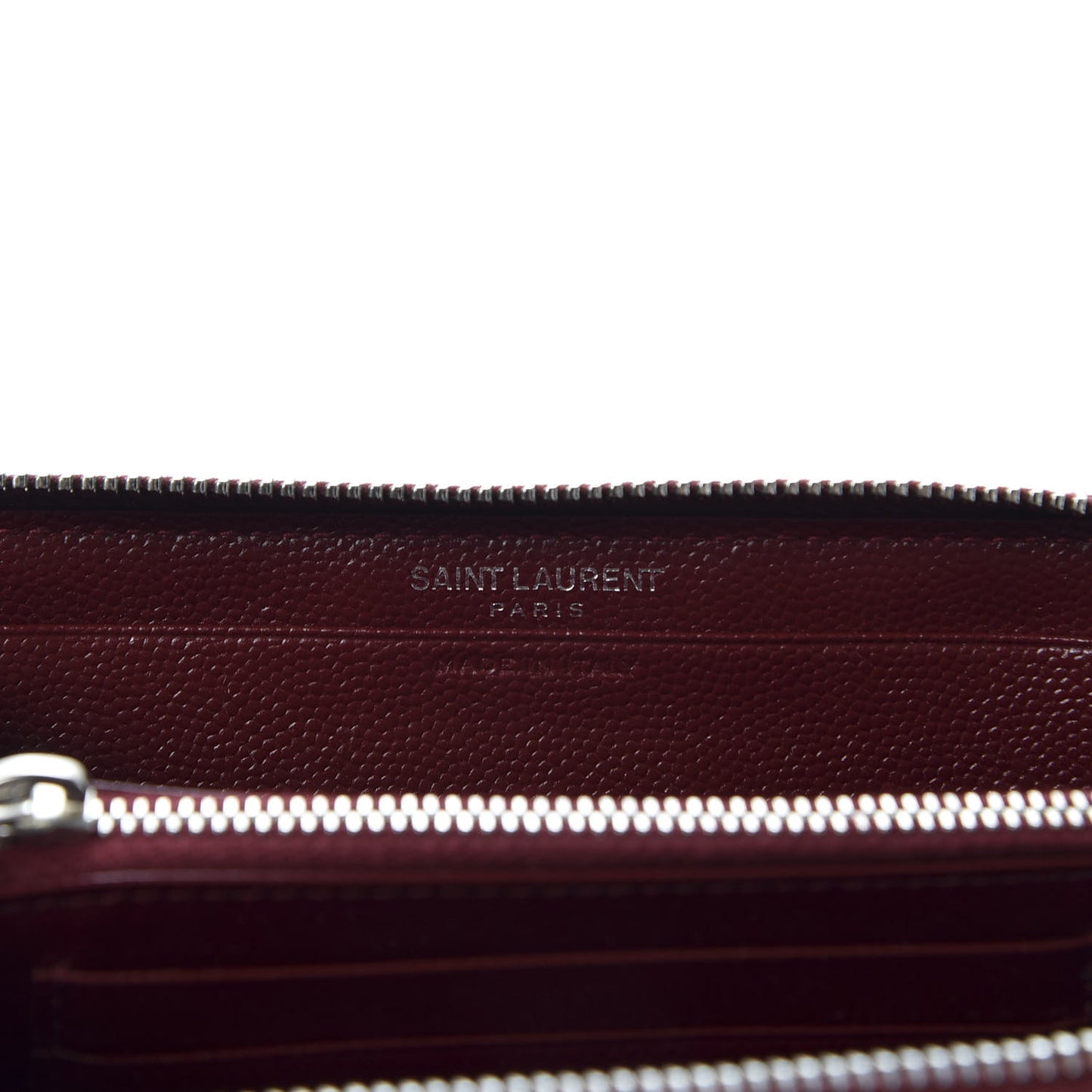 Grain De Poudre Matelasse Chevron Monogram Zip Around Wallet Palissandre