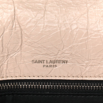 Saint Laurent Crinkled Calfskin Matelasse Monogram Medium Niki Chain Satchel Natural 7 of 12