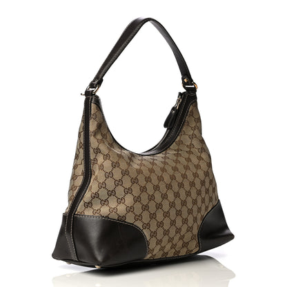 Gucci Monogram Medium Lovely Heart Hobo Brown 4 of 9