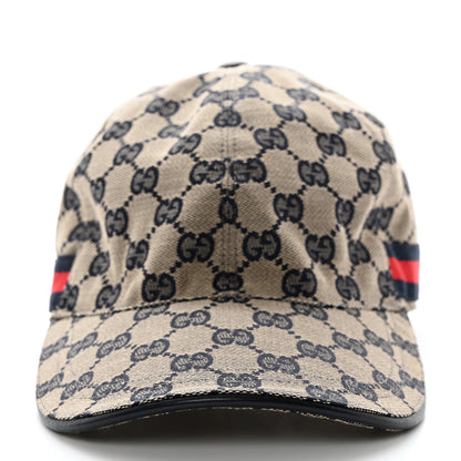 Gucci Monogram Web Baseball Hat M Beige Blue 3 of 8