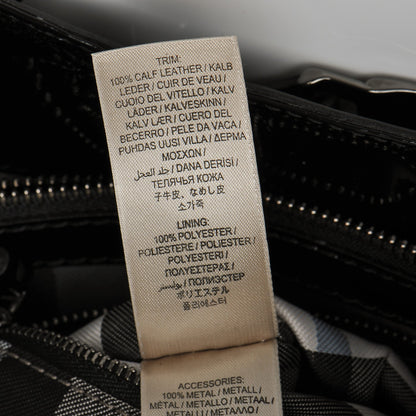 Burberry Patent Quilted Small Eastmore Landscape Tote Black 12 of 15