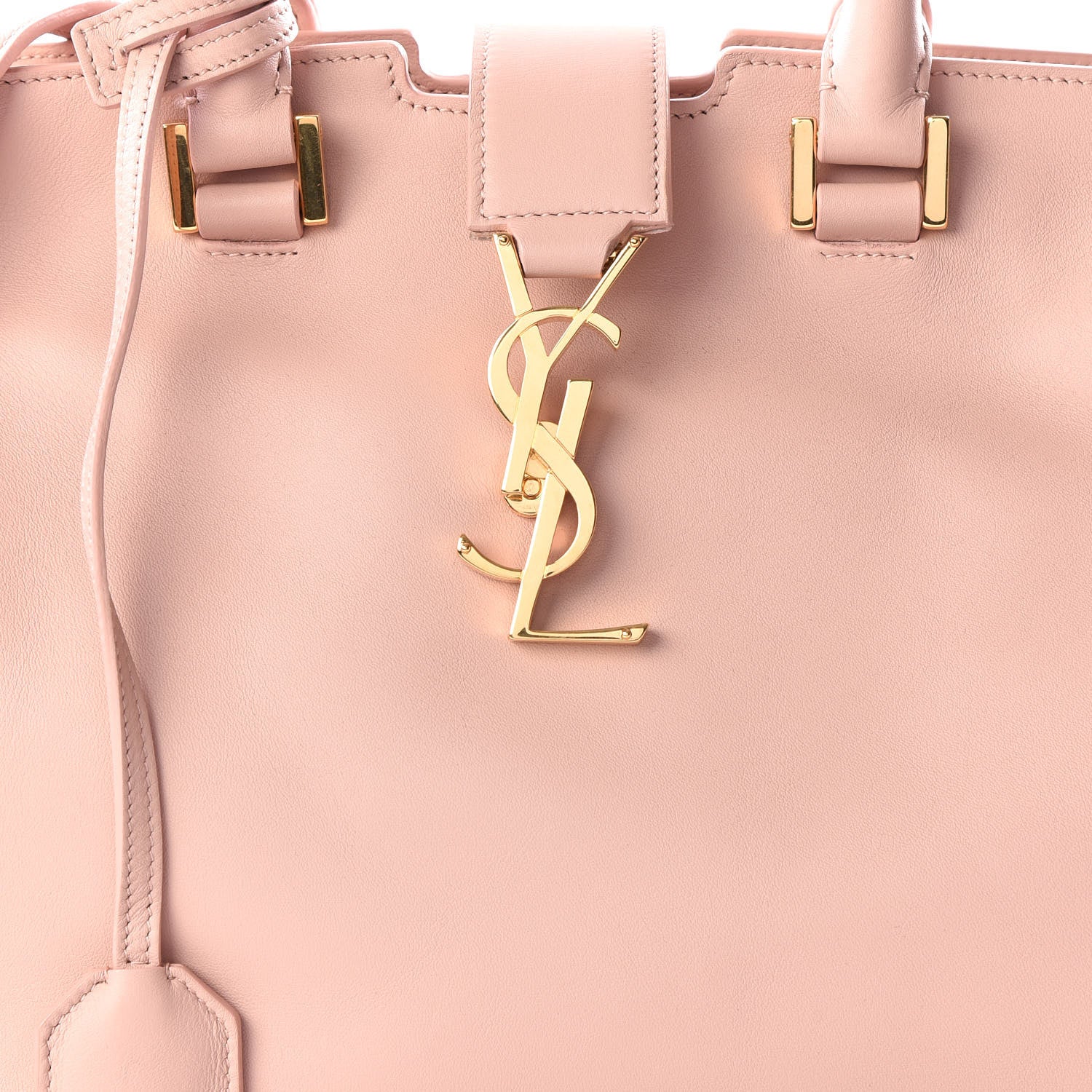 Saint Laurent Calfskin Monogram Small Cabas Pale Blush 10 of 11