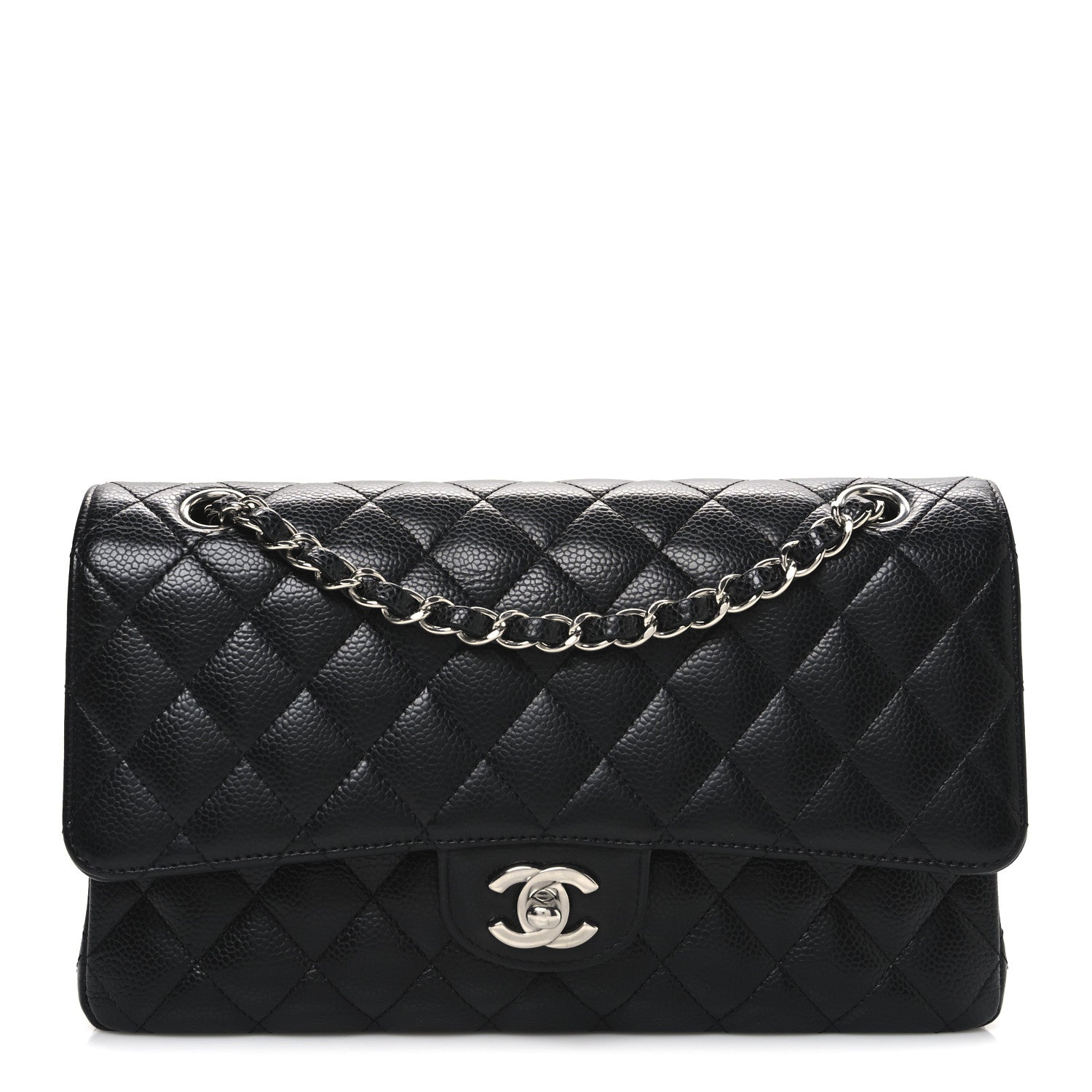 Chanel Caviar Quilted Medium Double Flap Black 1 of 10