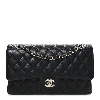 Chanel Caviar Quilted Medium Double Flap Black 1 of 10