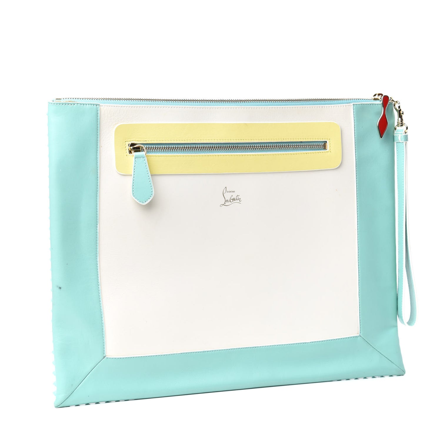 Peter Spikes Medium Pouch Turquoise