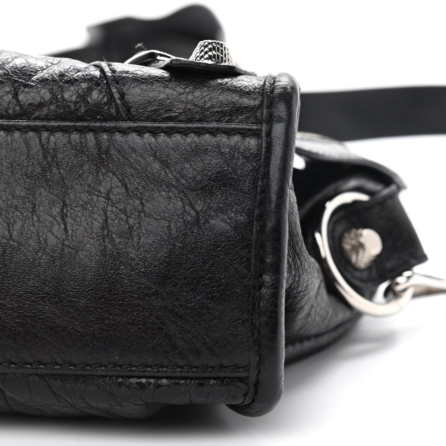 Agneau Giant 12 Silver Hardware Mini City Black
