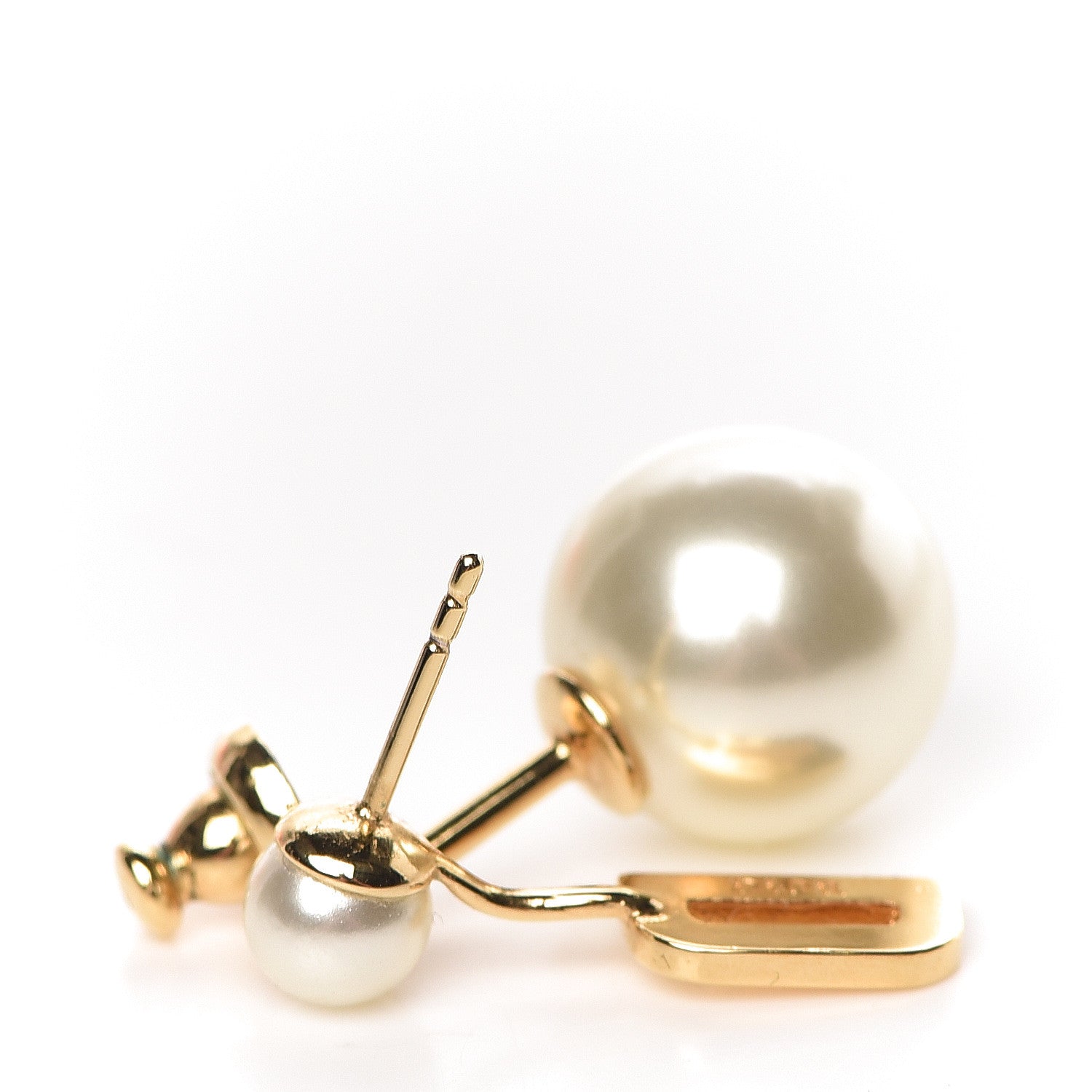 Christian Dior Pearl My ABCDior Tribale Earring Gold 3 of 4
