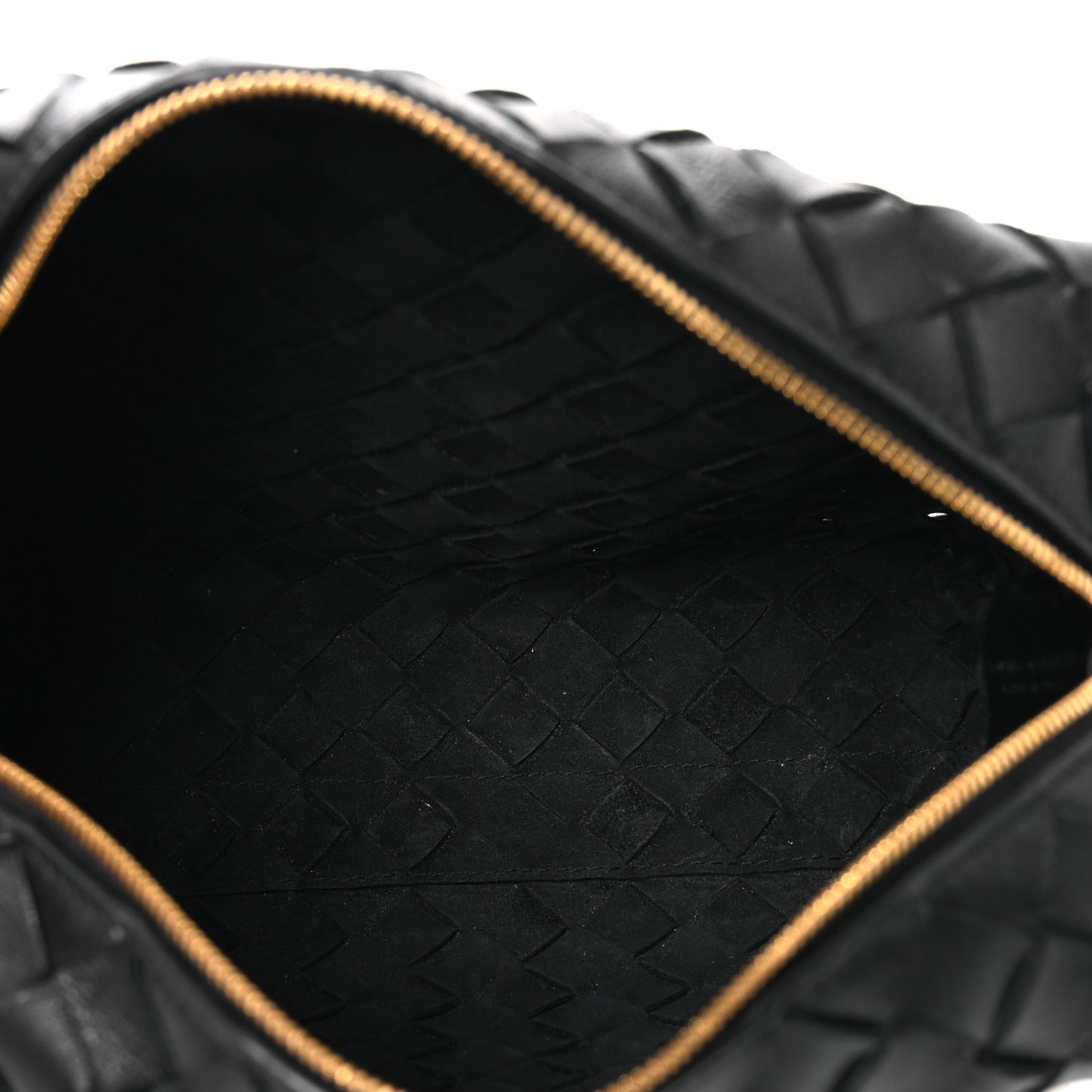 Nappa Intrecciato Small Loop Camera Bag Black