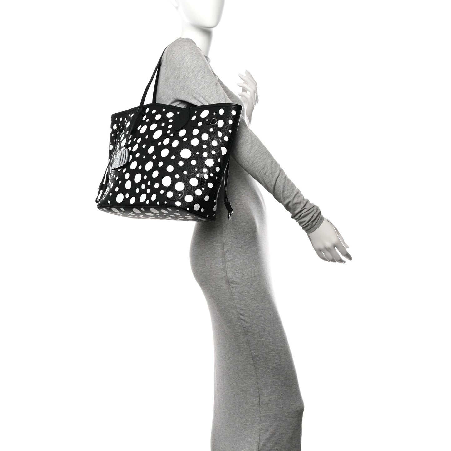 LV X YK Empreinte Neverfull MM Black White