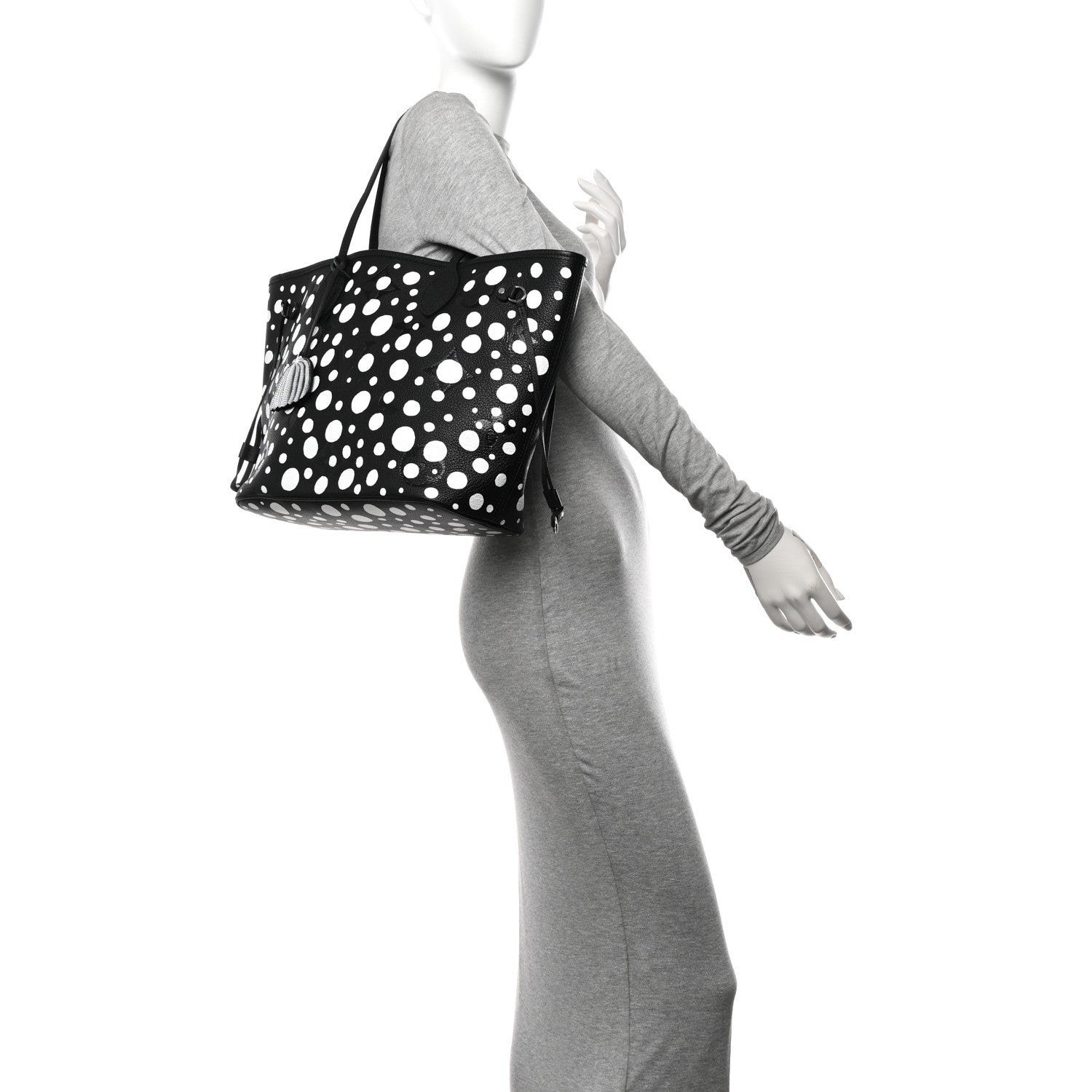 Louis Vuitton LV X YK Empreinte Neverfull MM Black White 2 of 10