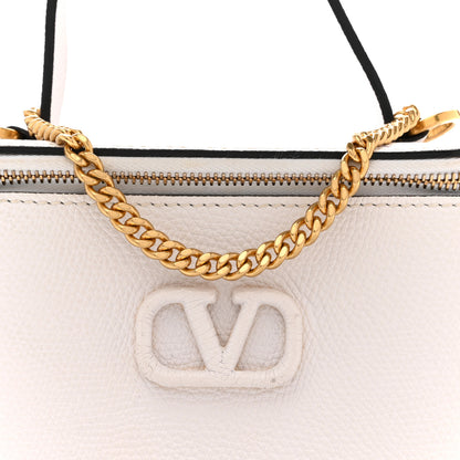 Valentino Garavani Grained Calfskin VSling Vanity Case White 7 of 12