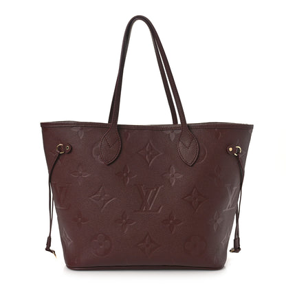 Louis Vuitton Empreinte Monogram Giant Neverfull MM Wine 2 of 9