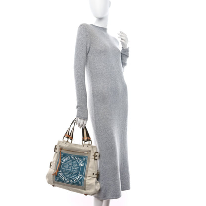 Louis Vuitton Toile Globe Shopper Cabas MM Blue 2 of 11