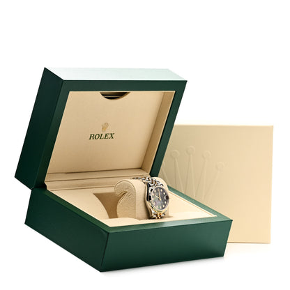 Rolex Stainless Steel 18K Yellow Gold Diamond Black Mother of Pearl 31mm Oyster Perpetual Datejust Watch 278273 5 of 5