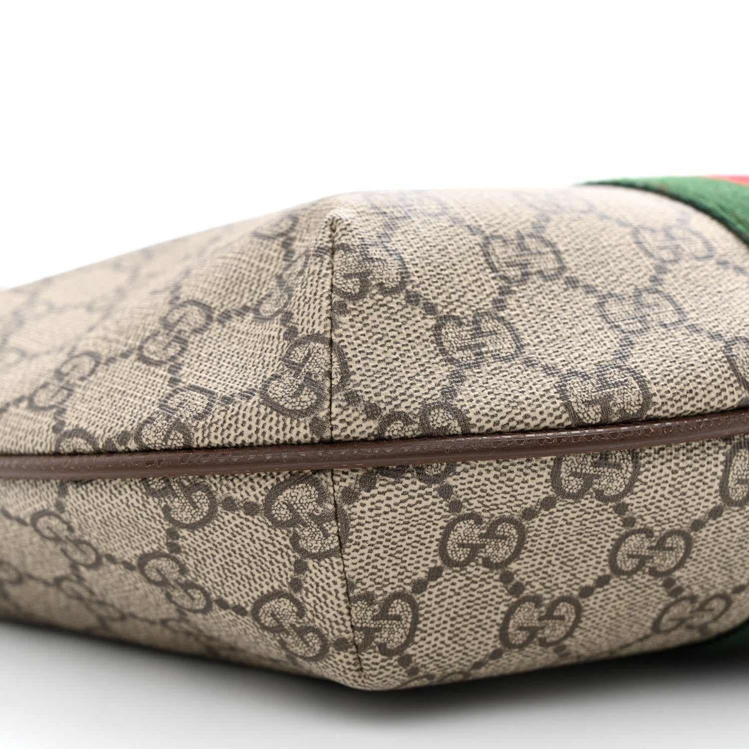 Gucci GG Supreme Monogram Web Small Ophidia Half Moon Hobo Brown 9 of 10