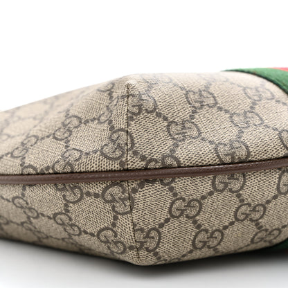 Gucci GG Supreme Monogram Web Small Ophidia Half Moon Hobo Brown 9 of 10