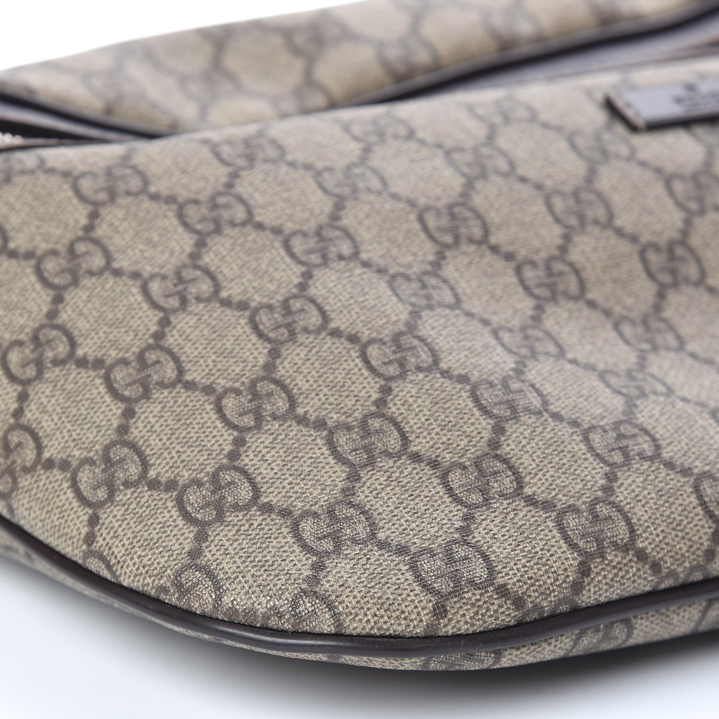 GG Supreme Monogram Belt Bag Dark Brown
