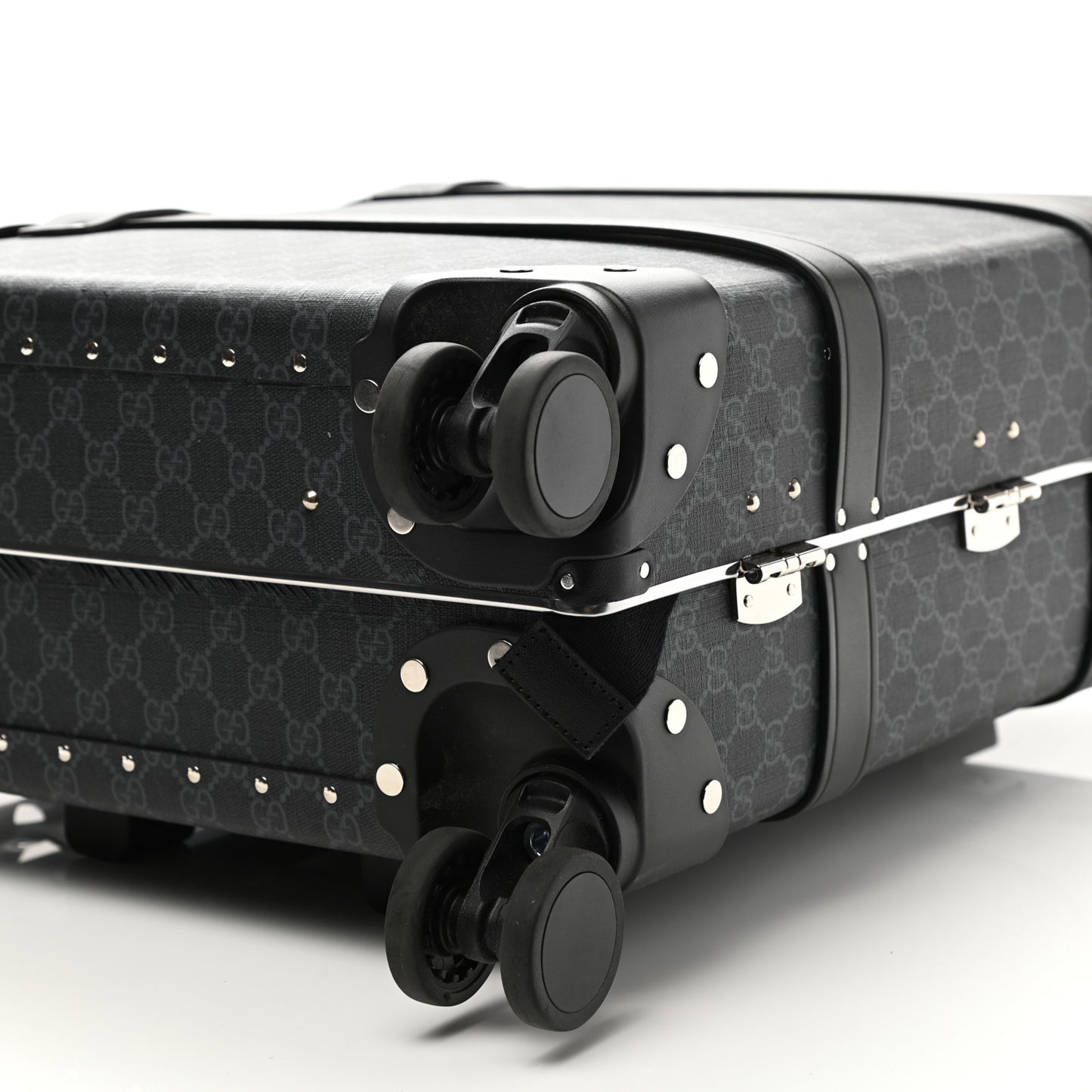 GG Supreme Monogram Globe-Trotter Carry-On Black