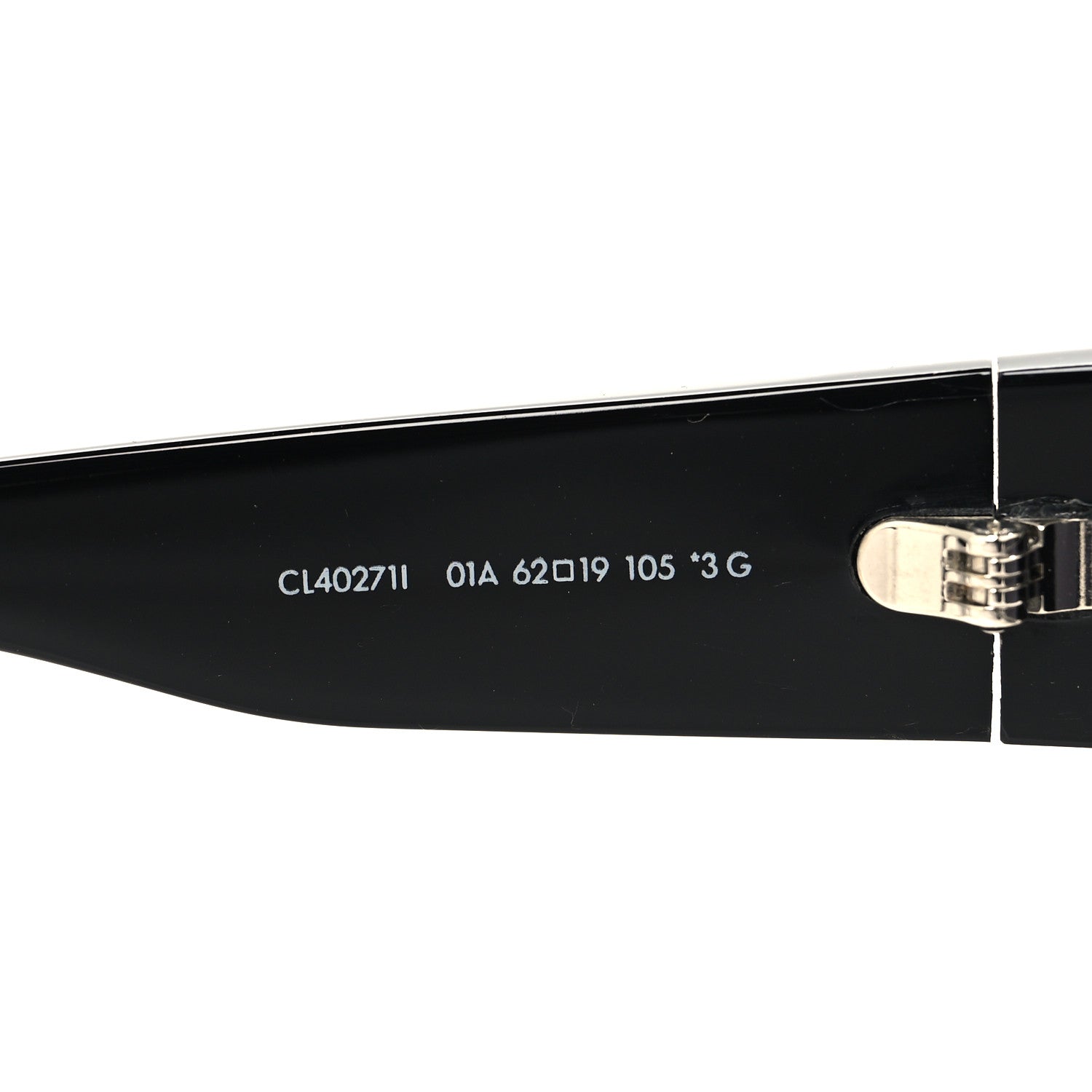 Celine Acetate Round Triomphe Sunglasses CL40271I Black 6 of 7