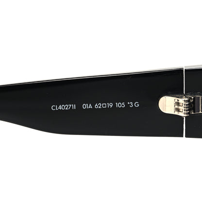 Celine Acetate Round Triomphe Sunglasses CL40271I Black 6 of 7