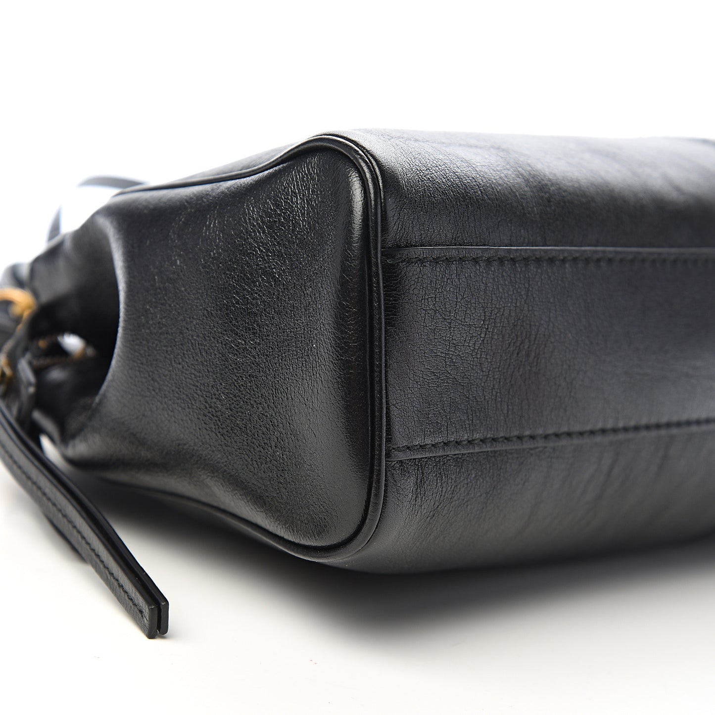 Calfskin Medium Re(Belle) Top Handle Bag Black