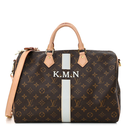 Louis Vuitton Monogram My LV Heritage Speedy Bandouliere 30 Black White 1 of 10
