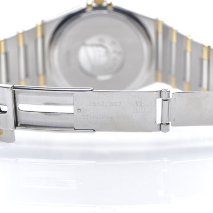 Omega Stainless Steel 18K Yellow Gold 34mm Constellation Quartz Watch Champagne 1212.10 4 of 5