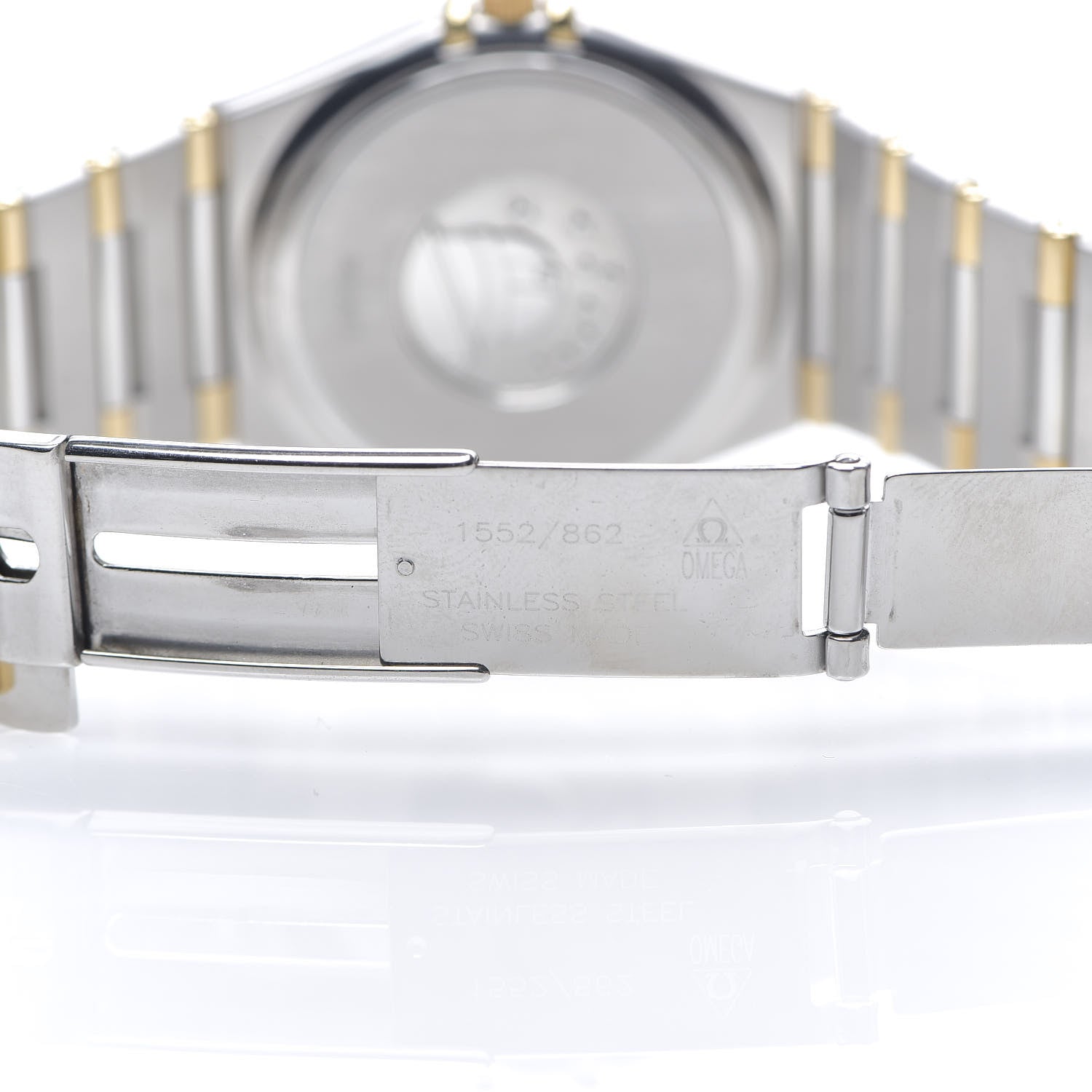 Omega Stainless Steel 18K Yellow Gold 34mm Constellation Quartz Watch Champagne 1212.10 4 of 5