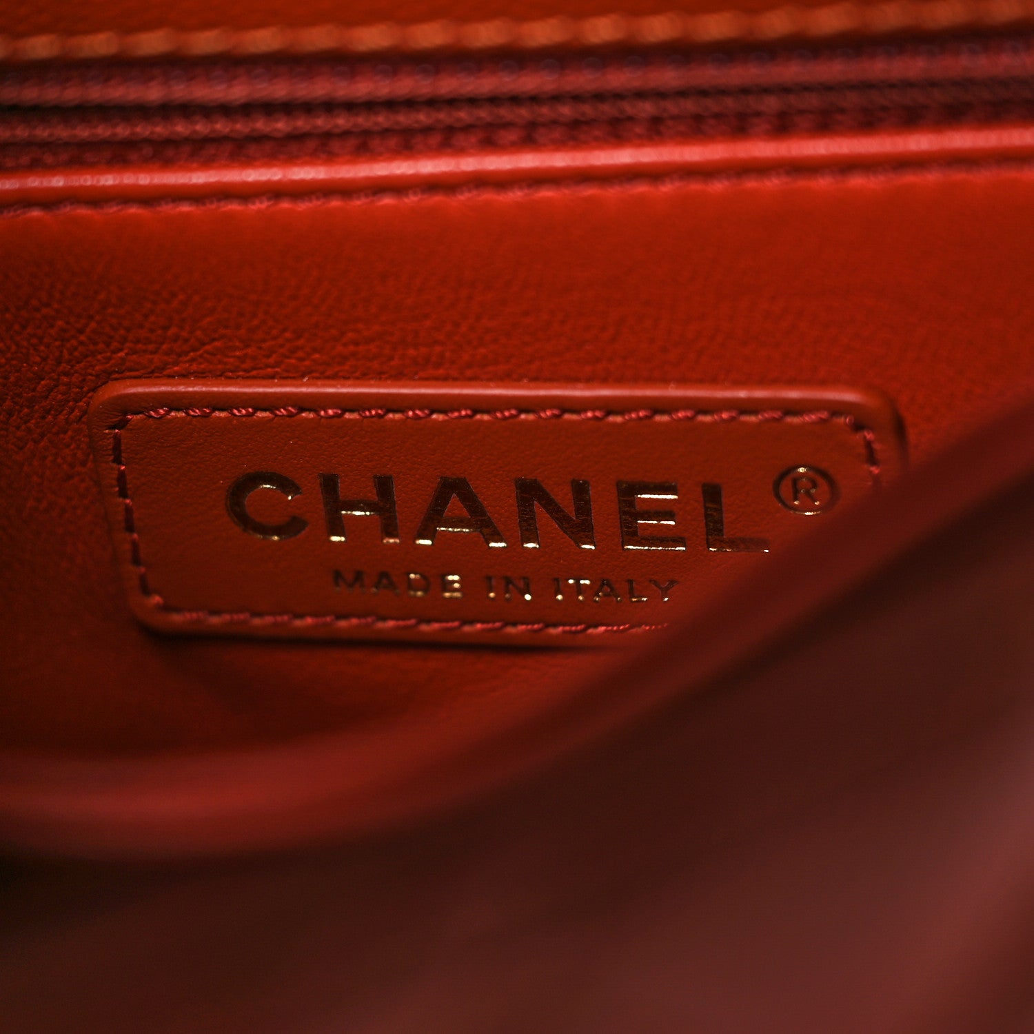 Chanel Caviar Quilted Extra Mini Coco Handle Flap Dark Orange 6 of 12