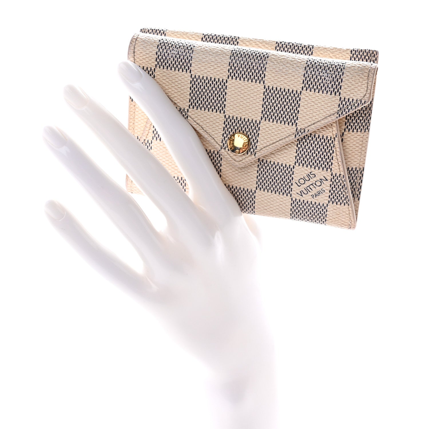Louis Vuitton Damier Azur Compact Origami Wallet 2 of 17