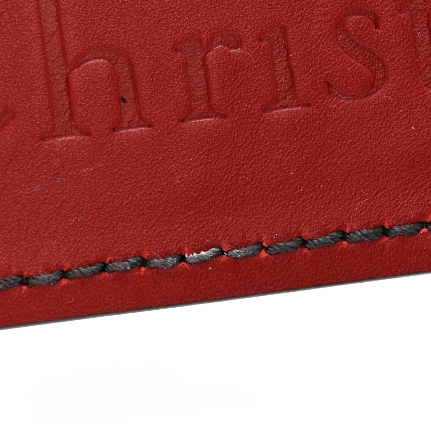 Calfskin Studded J'Adior Shoulder Strap Deep Red