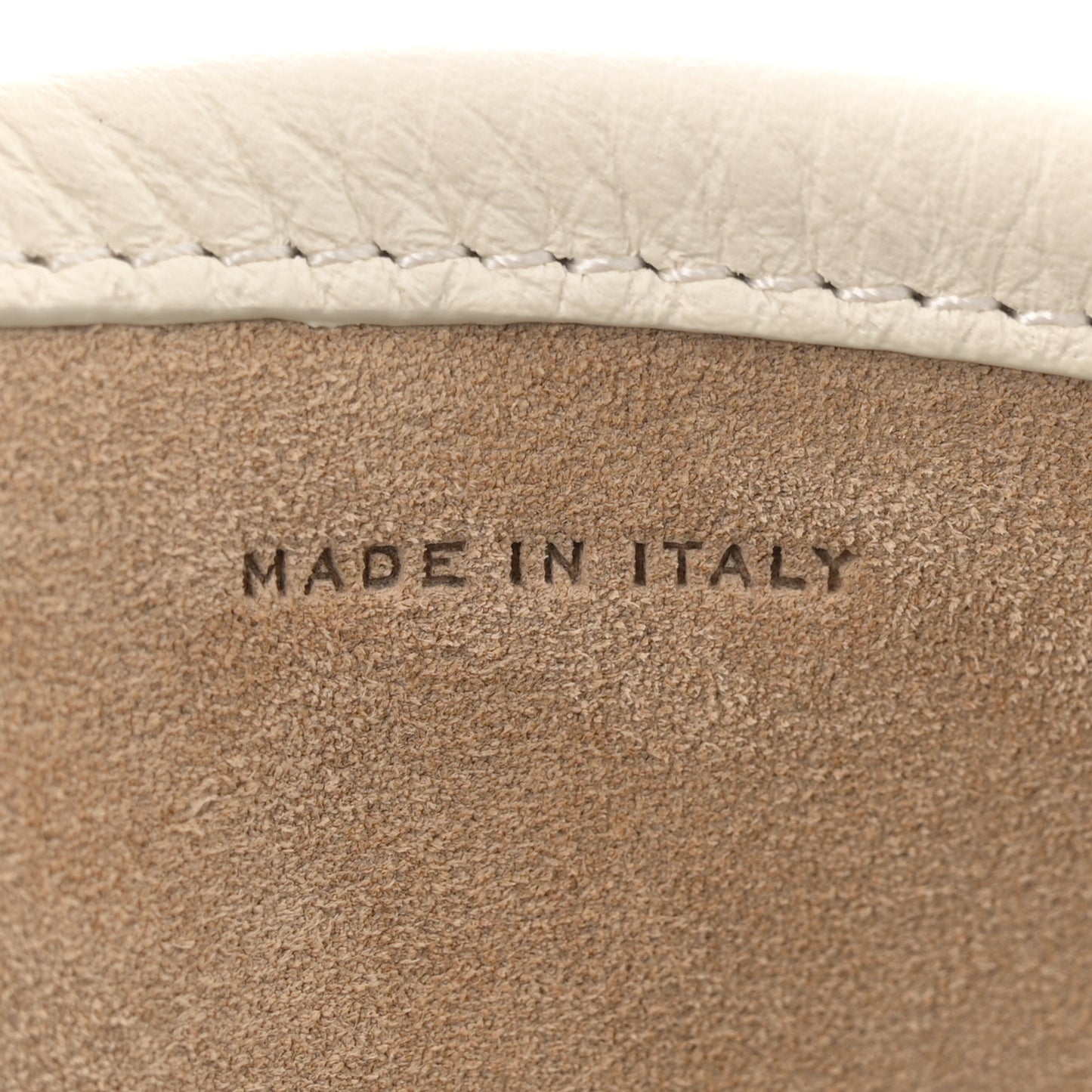 Grained Calfskin Medium N/S Park Tote Ivory