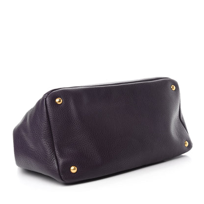 Prada Vitello Daino Tote Melanzana 4 of 14