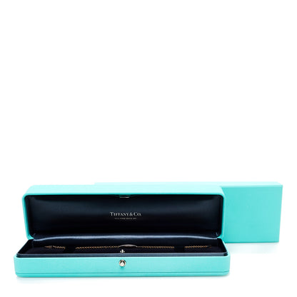 Tiffany 18K Rose Gold Diamond Return To Tiffany Oval ID Bracelet 5 of 5